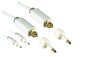 Preview: Câble Toslink, diamètre 4mm, connecteur HQ, Monaco Range, + 2 adaptateurs sur mini Toslink, blanc, boîte DINIC avec trou européen, longueur 2,00m